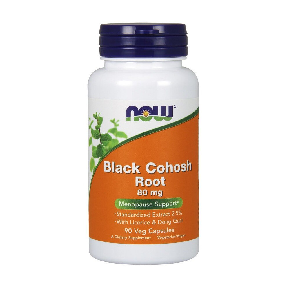 NOW Foods  Black Cohosh Root, 80mg - 90 vcaps