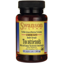 Swanson, Tocotriénols, Double Concentration, 100 mg, 60 Gélules Liquides