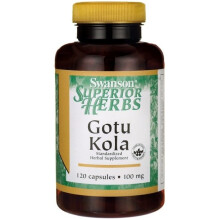 Swanson Health Products Gotu Kola Extracto - Estandarizado 120 Cápsulas