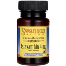 Swanson, Astaxanthine, 4 mg, 60 Gélules