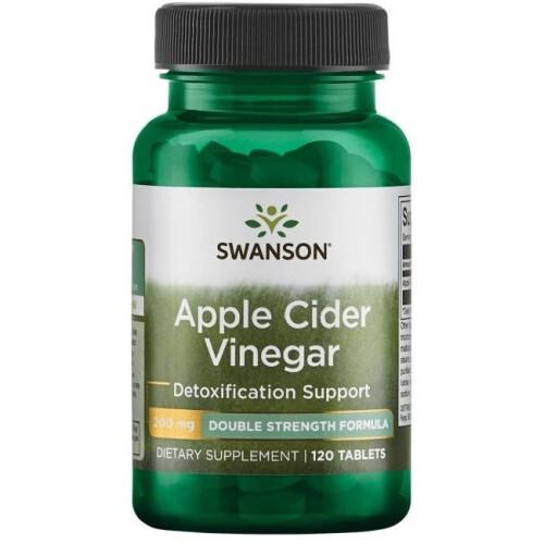 Swanson, Apfelessig, 200 mg, 120 Tabletten