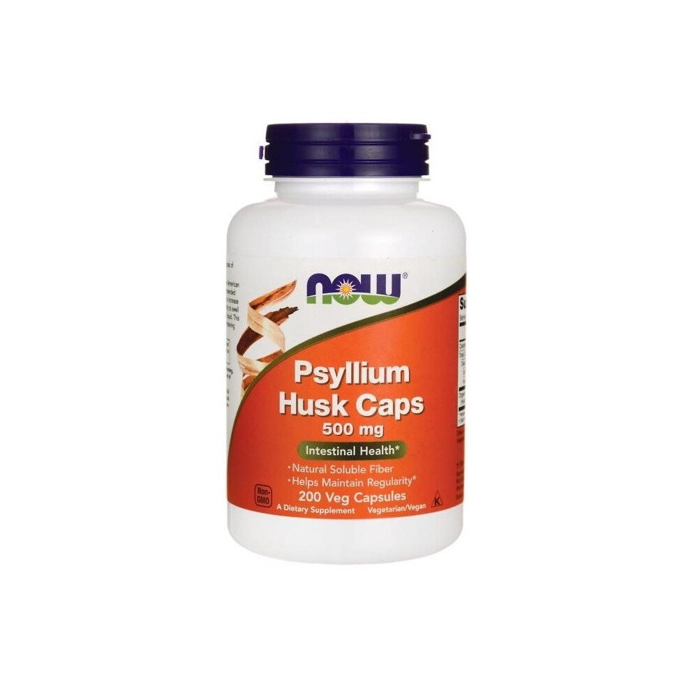 Now Foods Psyllium Husk, 500Mg - 200 Vcaps
