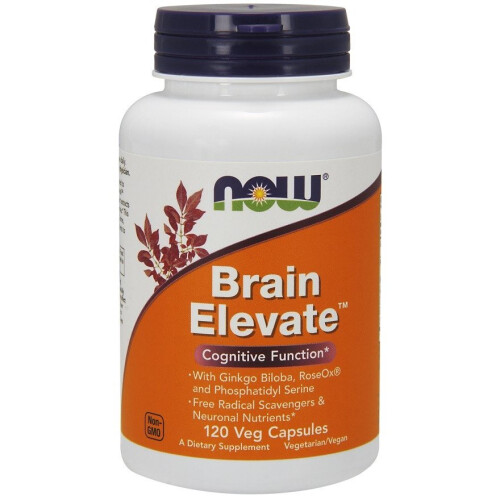 NOW Foods NOW Foods, Brain Elevate, 120 Veg Capsules