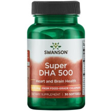 Swanson, Super DHA 500, 500 mg, 30 Softgels