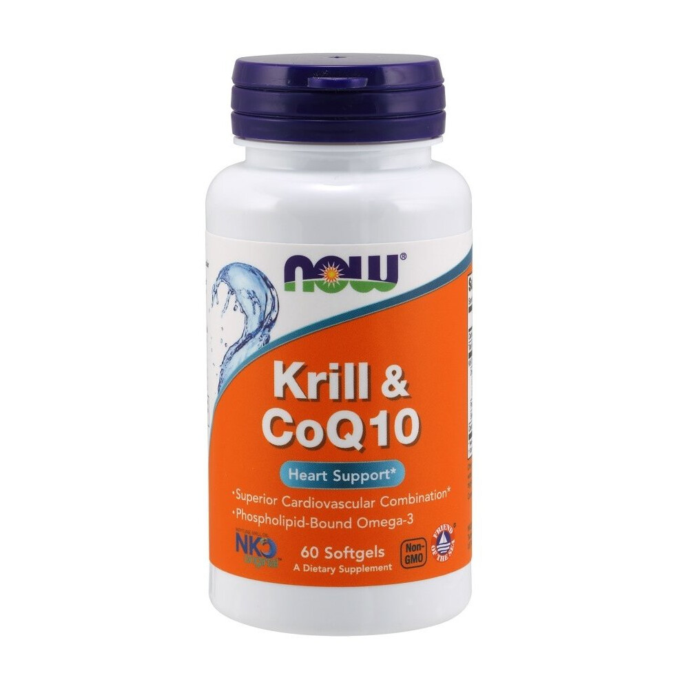 Now Foods Krill & Coq10 - 60 Softgels