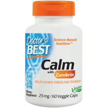 Doctor's Best, Calm-Z med Zembrin, 25 mg, 60 Veggie kapsler