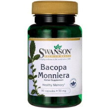 Extrato de Bacopa Monnieri 10:1 50 mg 90 Cápsulas Swanson Health Products
