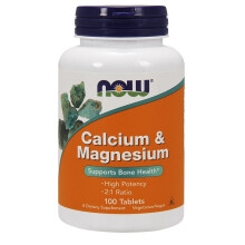 NOW Foods, Kalzium & Magnesium, 100 Tabletten