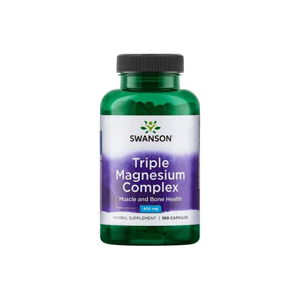 Swanson  Triple Magnesium Complex, 400mg , 100 caps