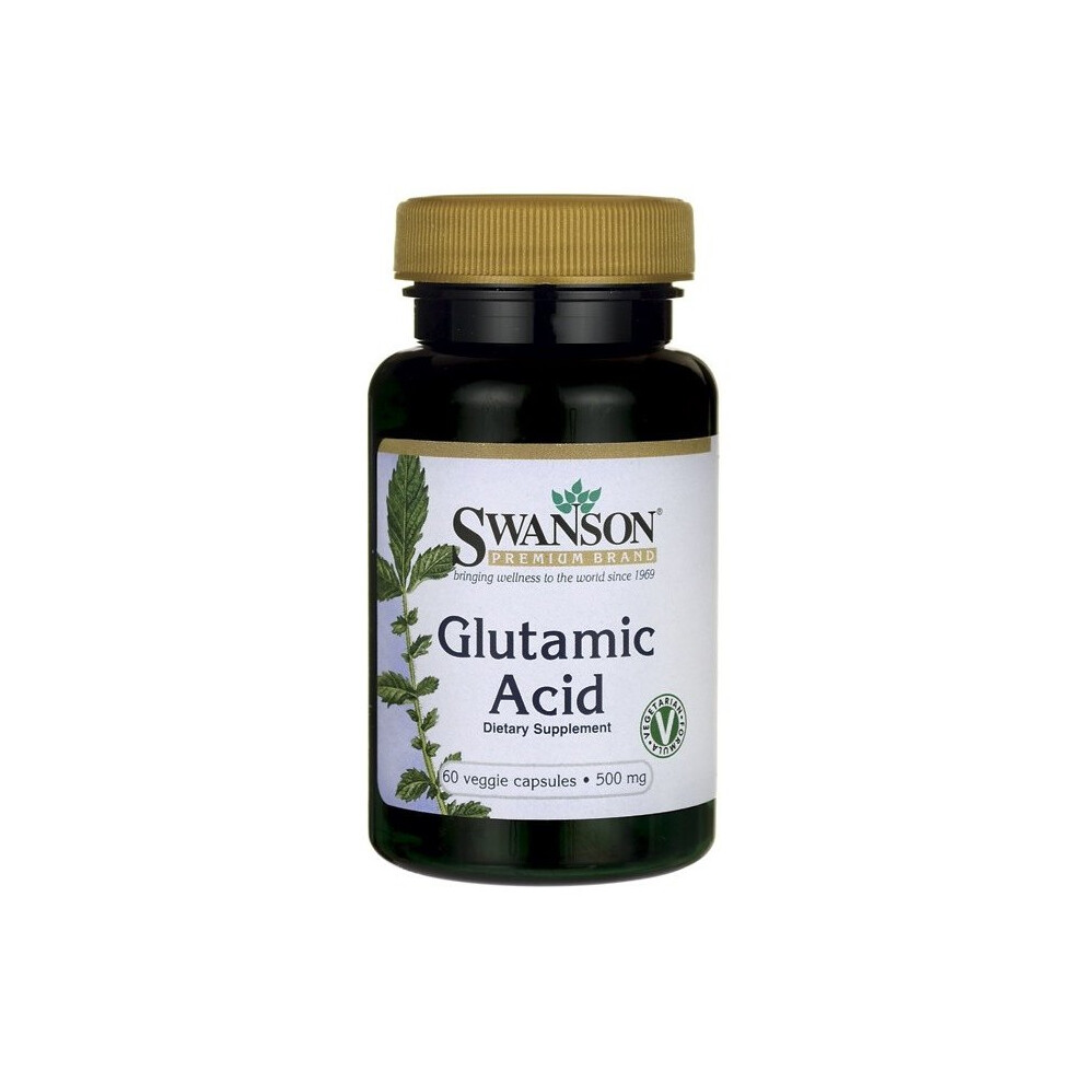 Swanson Glutamic Acid, 500Mg - 60 Vcaps