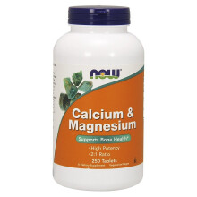NOW Foods, Calcium & Magnesium, 250 Tabletten