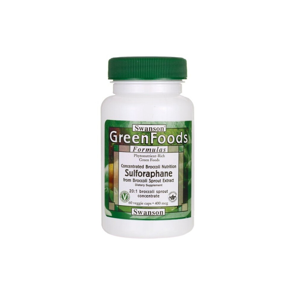 Swanson Sulforaphane, 400Mcg - 60 Vcaps