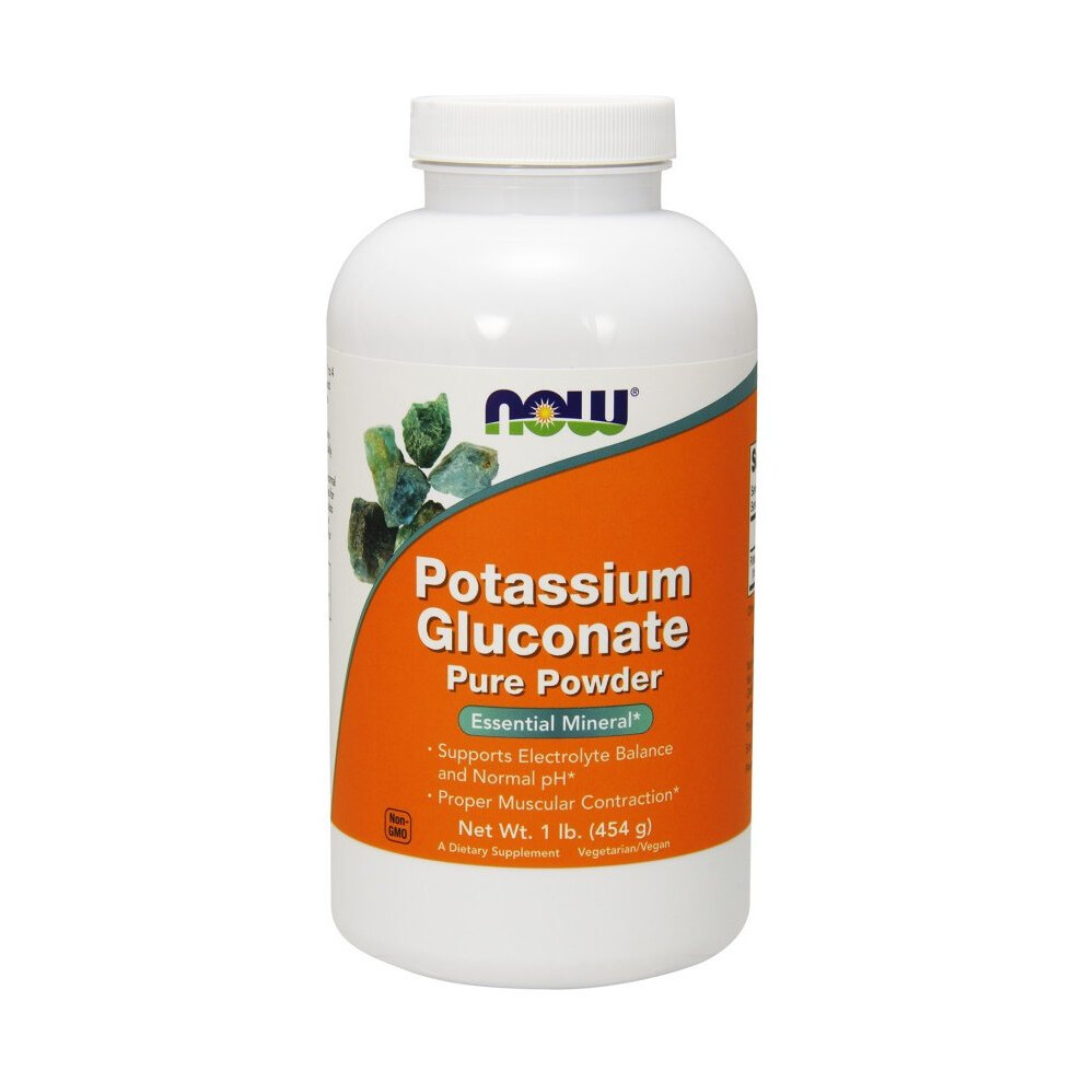 NOW Foods  Potassium Gluconate, 454g(Pure Powder)