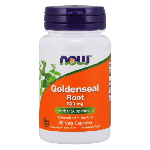NOW Foods NOW Foods, Χρυσή Σελήνη Ρίζα, 500 mg, 50 Veg Capsules