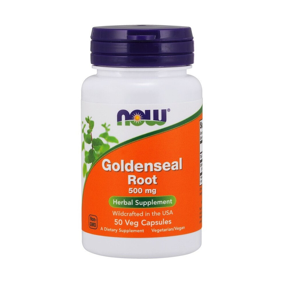 NOW Foods  Goldenseal Root, 500mg, 50 vcaps