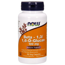 NOW Foods, Beta-1,3/1,6-D-Glukan, 90 Veg Kapseln