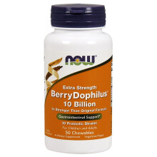 NOW Foods, Extra Strength Berry Dophilus, 50 Chewables