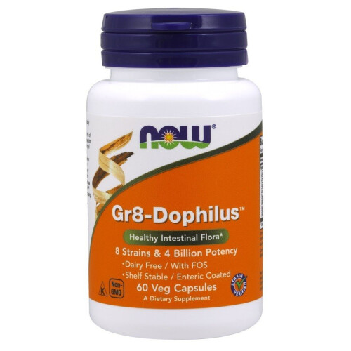 NOW Foods NOW Foods, Gr8-Dophilus, 60 Veg Kapi