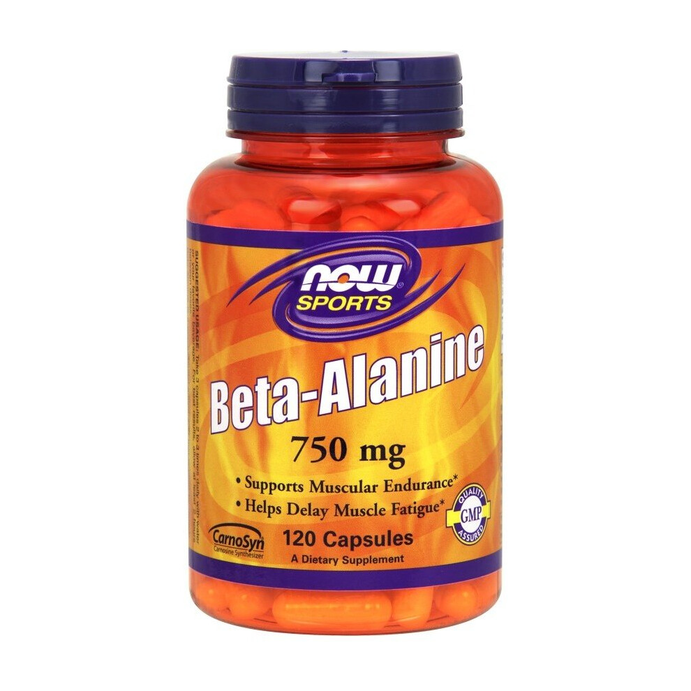 NOW Foods  Beta Alanine, 750mg - 120 caps