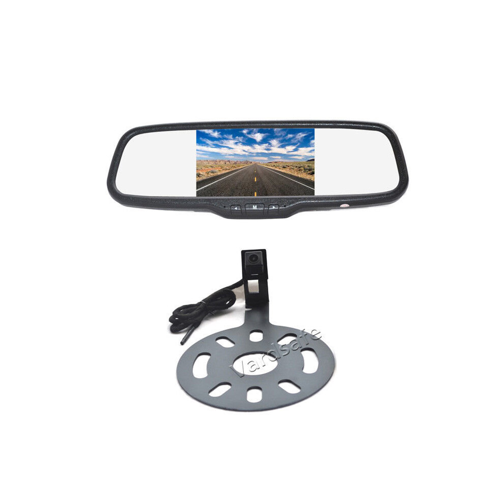 Vardsafe Reverse Backup Camera + Clip-On Rear View Mirror Monitor For Jeep Wrangler (2007-2018) 8414745561955
