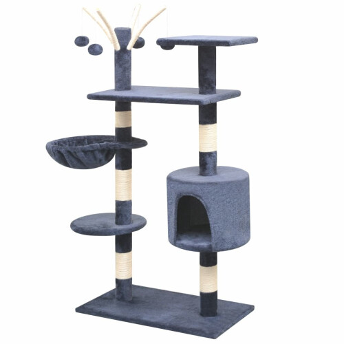 VidaXL vidaXL Katzen-Kratzbaum 125 cm Dunkelblau 1