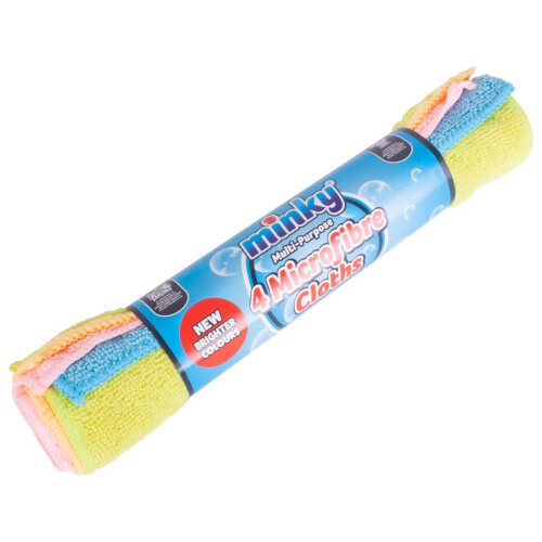 Minky Minky Multi Purpose 4 Microfibre Cloths