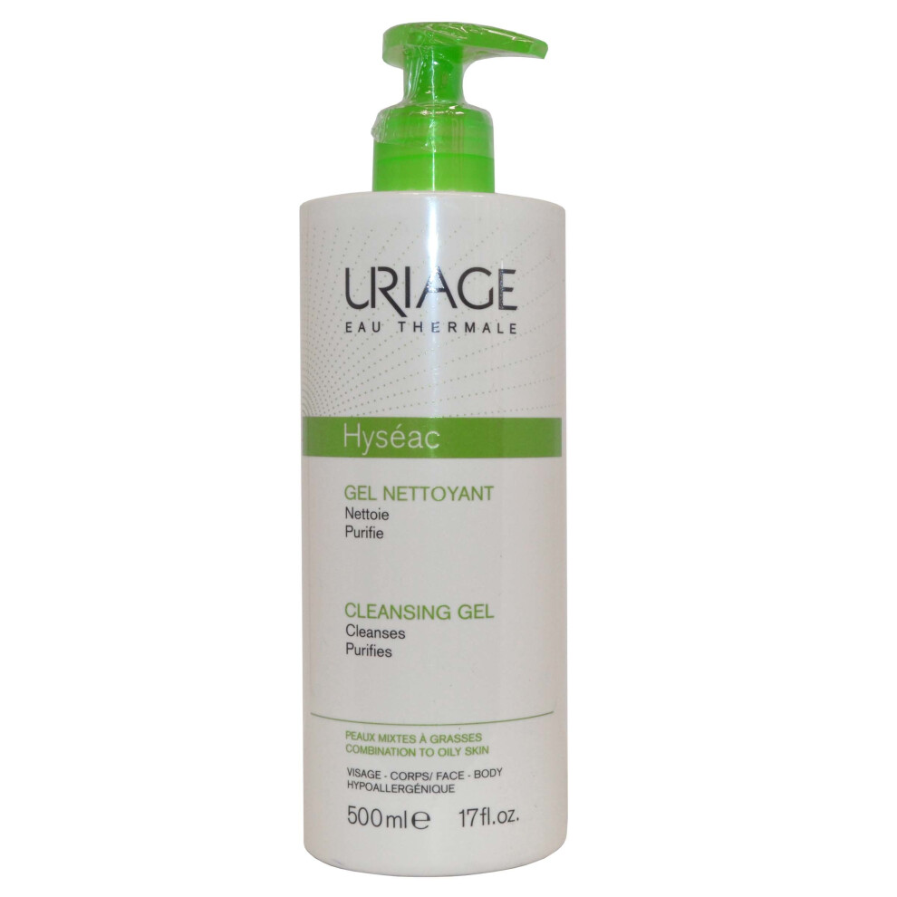 Uriage Bariederm Cleansing Gel 500Ml Combination To Oily Skin