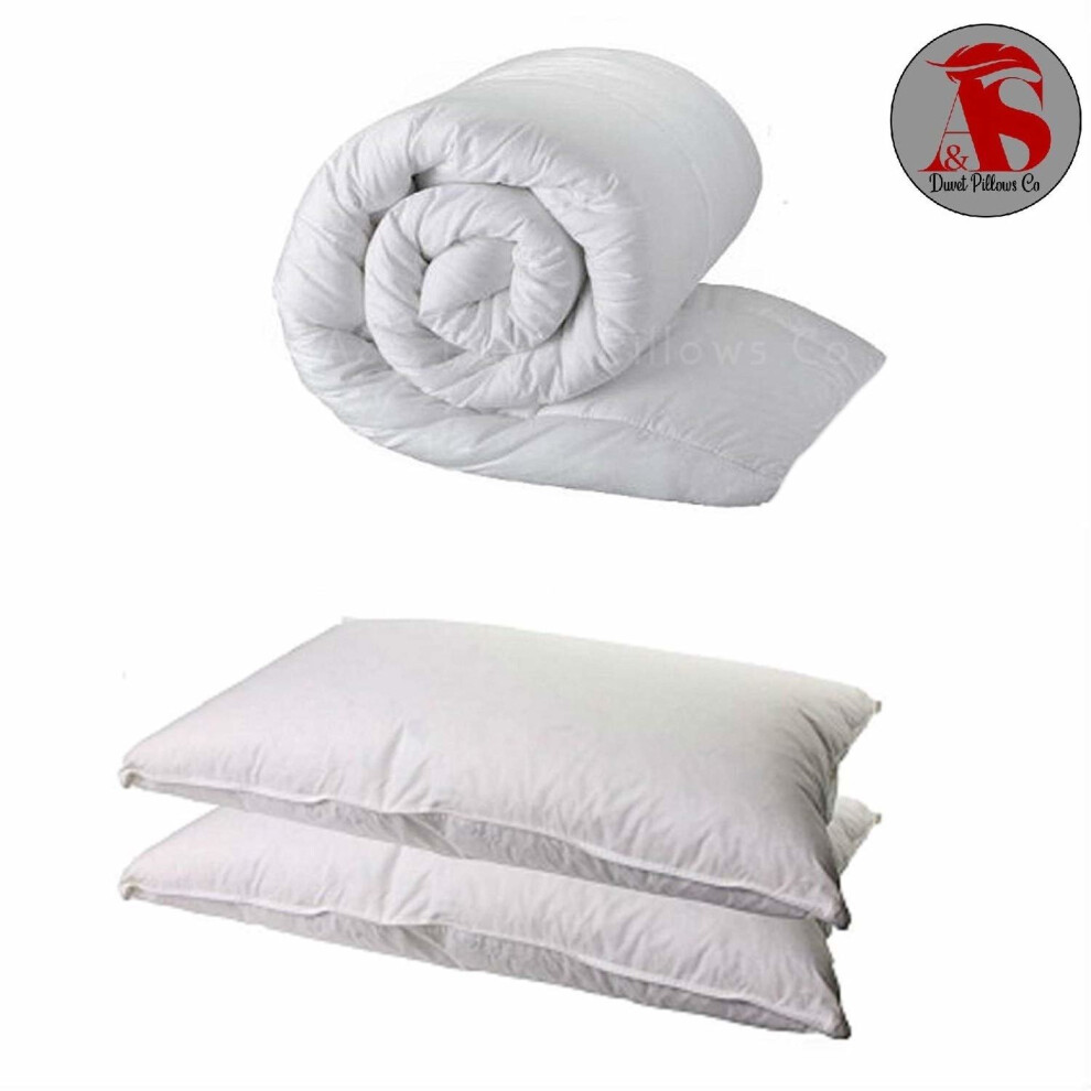 SINGLE DUVET & 2 DELUXE PILLOWS-SINGLE 13.5 TOG QUILT & 2 SUPERFIRM PILLOWSÂ