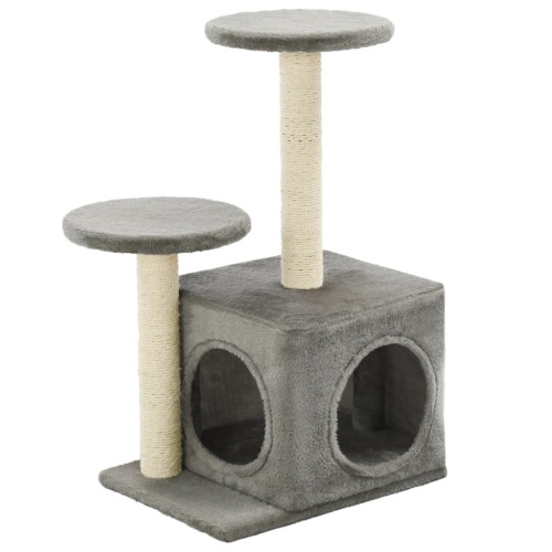 VidaXL vidaXL Katzenbaum mit Sisal-Kratzsäulen 60 cm Grau 2
