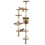 VidaXL vidaXL Cat Tree with Sisal Scratching Posts Wall Mounted 194cm Beige and Brown 1