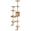 VidaXL vidaXL Cat Tree with Sisal Scratching Posts Wall Mounted 194cm Beige and Brown 4
