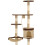VidaXL vidaXL Cat Tree with Sisal Scratching Posts Wall Mounted 194cm Beige and Brown 7
