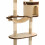 VidaXL vidaXL Cat Tree with Sisal Scratching Posts Wall Mounted 194cm Beige and Brown 8