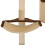 VidaXL vidaXL Cat Tree with Sisal Scratching Posts Wall Mounted 194cm Beige and Brown 9