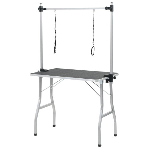VidaXL vidaXL Bath Grooming Table for Dogs Cats Pets Adjustable 2 Loops Pet Supply