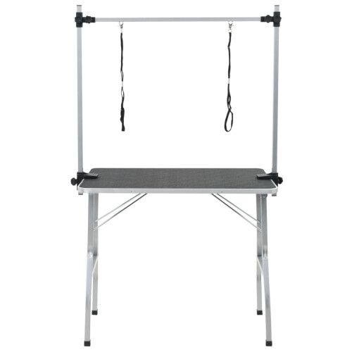 VidaXL vidaXL Bath Grooming Table for Dogs Cats Pets Adjustable 2 Loops Pet Supply 1