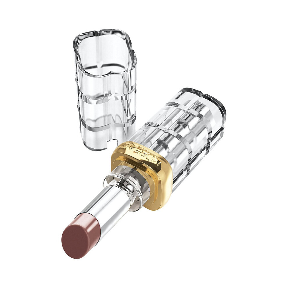 Photos - Lipstick & Lip Gloss LOreal L'Oreal Color Riche Shine Lipstick 643 Hot Girl - Ultra-Gloss Color with Lasting Comfort Brown 