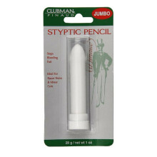 Crayon Styptique Jumbo Clubman, Soin et Scellement des Coupures de Rasage, 1 oz