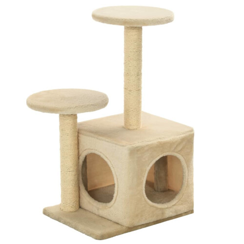 VidaXL vidaXL Katzen-Kratzbaum Sisal 60 cm Beige 2