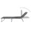 VidaXL vidaXL Grey Foldable Sunlounger With Adjustable Backrest 5