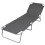 VidaXL vidaXL Grey Foldable Sunlounger With Adjustable Backrest 1