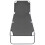 VidaXL vidaXL Grey Foldable Sunlounger With Adjustable Backrest 2