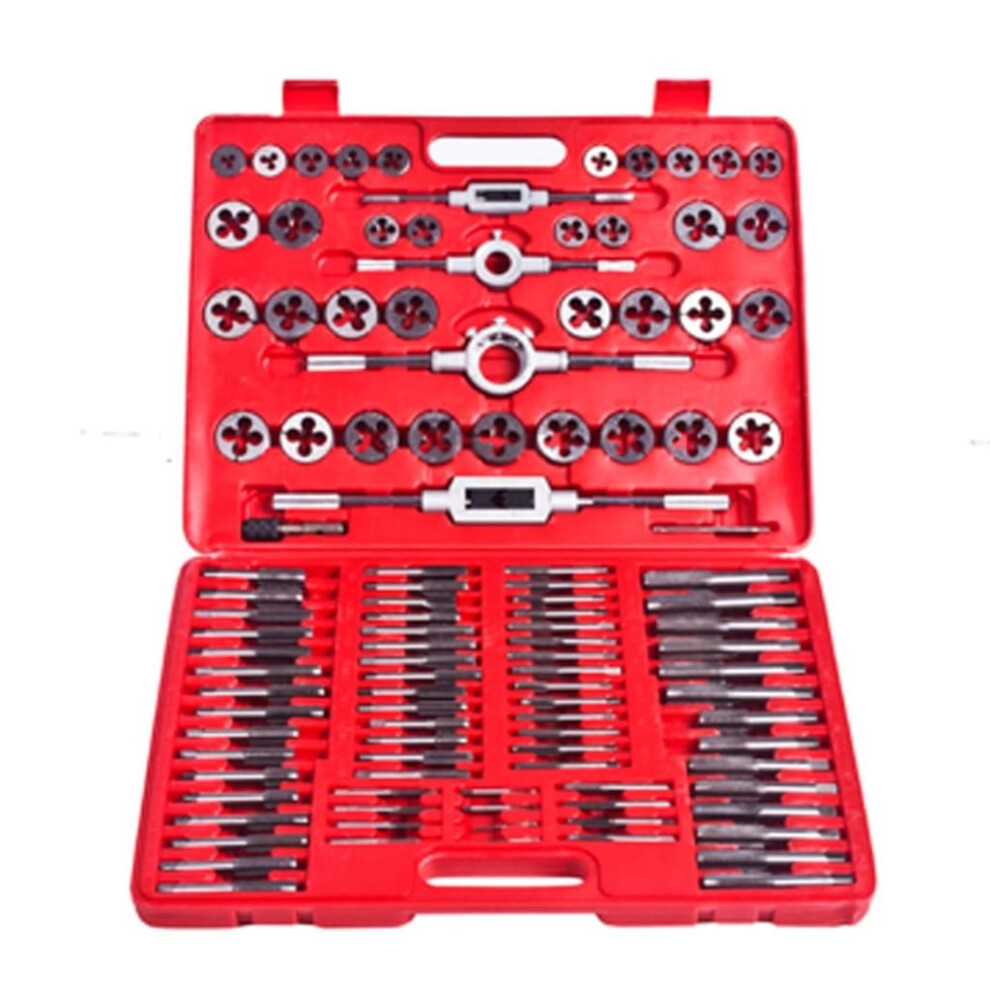 vidaXL Tap&Die Tool Set 111 piece Workshop Hand Car Vehicle Tools Wrench Case
