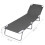 VidaXL vidaXL Grey Foldable Sunlounger With Adjustable Backrest 6