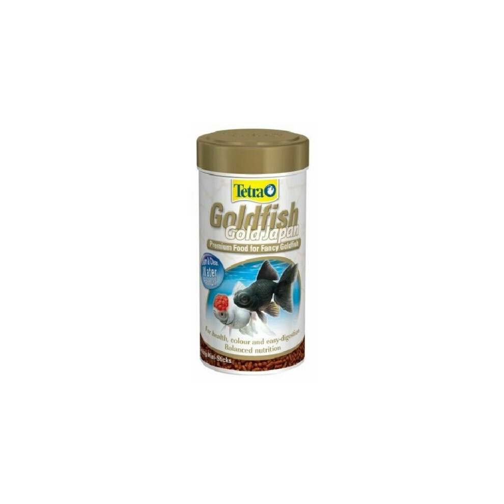 Tetra Goldfish Gold Japan Fish Food, Complete Premium Fish Food for All Japanese Goldfish, 250 ml