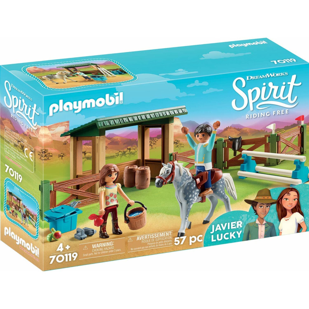 Playmobil Spirit 70119 Riding Arena with Lucky & Javier