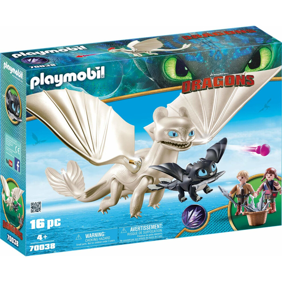 Playmobil 70038 Dragons Light Fury with Baby Dragon and Children