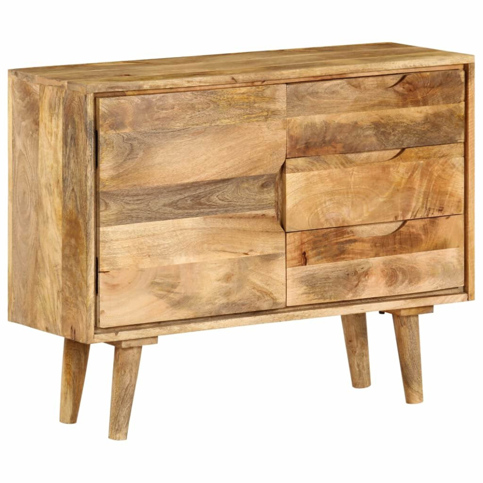 vidaXL Solid Mango Wood Sideboard 90x30x69cm Organiser Storage Cabinet Unit