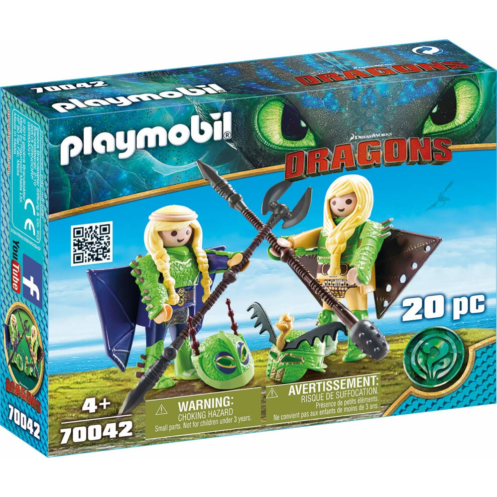 Playmobil 70042 Dragons Ruffnut And Tuffnut With Flight Suits