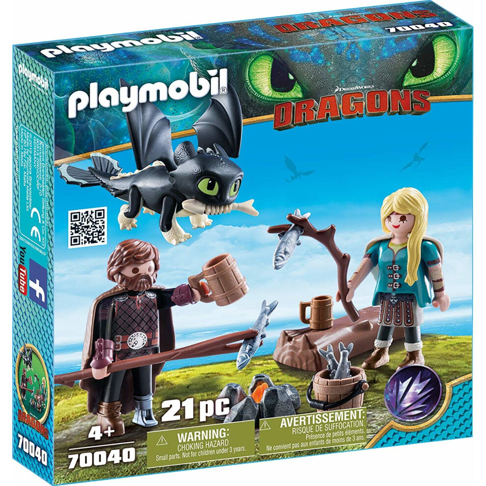 Playmobil 70040 Dragons Hiccup and Astrid with Baby Dragon